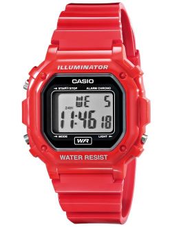Unisex F-108WHC-4ACF Classic Red Resin Band Watch