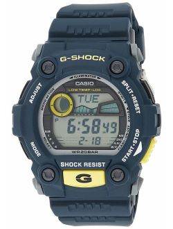 Men's XL Rescue Series G-Shock Quartz 200M WR Shock Resistant Resin Color: Blue (Model G-7900-2CR)