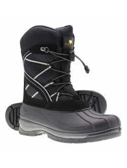 ArcticShield Mens Waterproof Insulated Warm Comfortable Durable Outdoor Ski Winter Snow Boots
