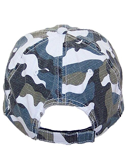 MG Unisex Unstructured Ripstop Camouflage Adjustable Ballcap