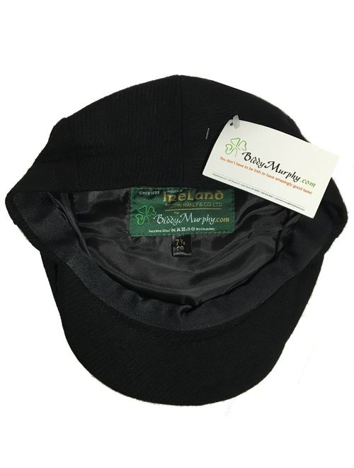 Irish Setter Biddy Murphy Irish Wool Cap 100% Irish Wool Cap Black Made in Ireland