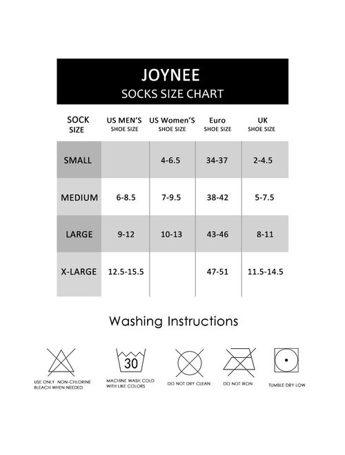 JOYNEE Men's 6 Pack Athletic Performance Cushion Crew Socks for Training