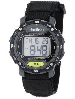 Sport Unisex 40/8291BLK Grey Accented Digital Chronograph Black Nylon Strap Watch