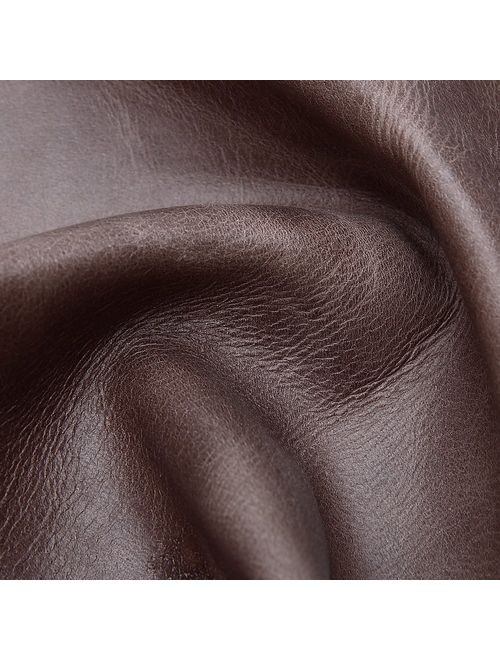 Men's Slim Leather Wallet Small Billfold Front Pocket Wallet with RFID Blocking ID window