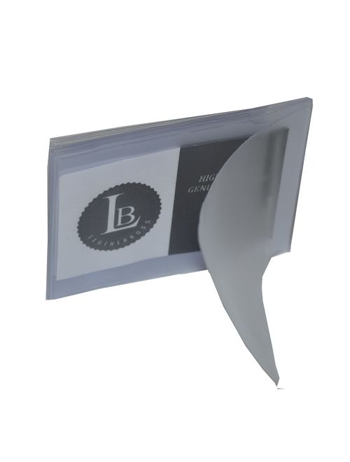 SET of 2-6 Page Plastic Wallet Insert for Bifold Billfold SIDE LOAD