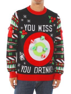 Men's Drinking Game Ugly Christmas Sweater - Funny Christmas Sweater