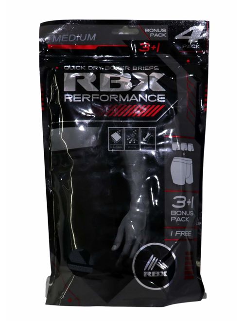 RBX Active Men's Athletic Performance Quick Dry Multi-Pack Boxer Brief Set
