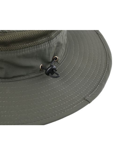 Connectyle Outdoor Mesh Sun Hat Wide Brim UV Sun Protection Hat Fishing Hiking Hat
