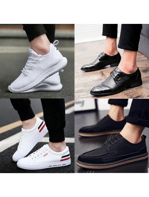 No Show Socks for Men 8 pack Cotton Thin Low Cut Non Slip for Loafer Flats Sneakers 6-11/12-15