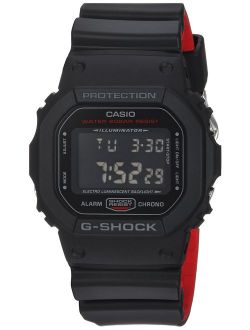 Men's G Shock Quartz Watch with Resin Strap, Black, 25 (Model: DW-5600HR-1CR)