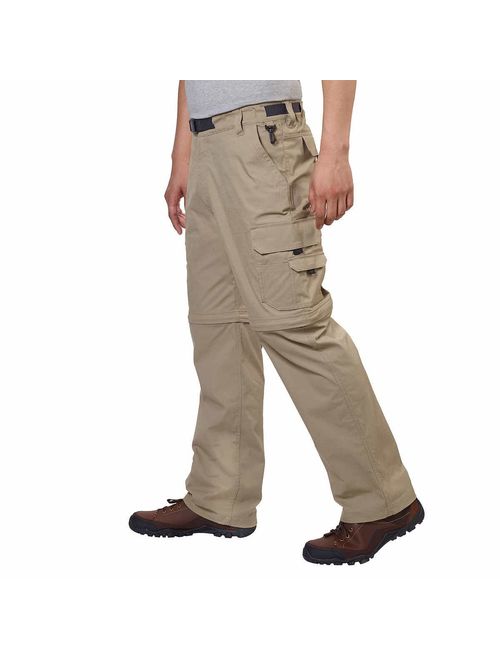 BC Clothing Mens Convertible Lightweight Comfort Stretch Cargo Pants or Shorts