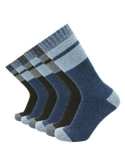 Enerwear Men's Cotton Thick Cushion Hiking Crew Boot Socks (6/10 Packs)
