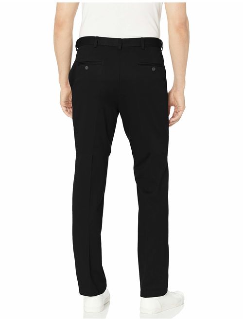Haggar Men's Work to Weekend Hidden Expandable Waist Straight Fit Pant