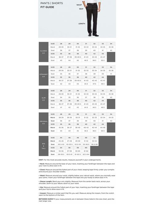 Haggar Men's Work to Weekend Hidden Expandable Waist Straight Fit Pant