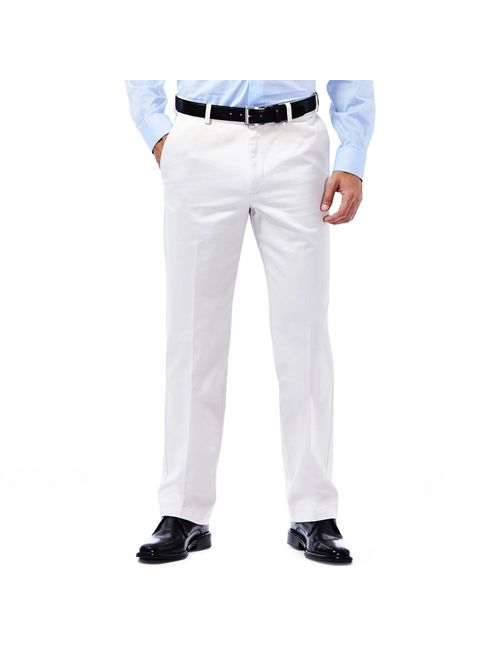 Haggar Men's Work to Weekend Hidden Expandable Waist Straight Fit Pant