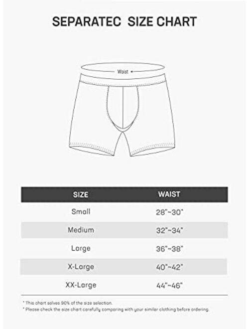 Separatec Men's 3 Pack Sport Performance Dual Pouch Boxer Briefs Underwear