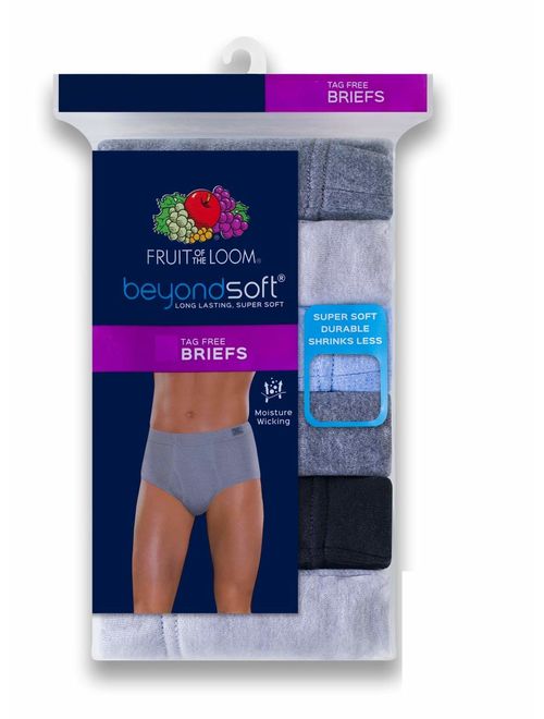 Fruit of the Loom Men's Underwear Basic Cotton Brief, Multi-Pack