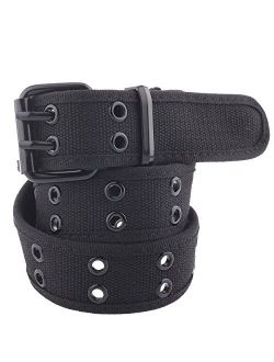 Unisex Two-Hole Canvas Adjustable Belt - Available in 14 Colors