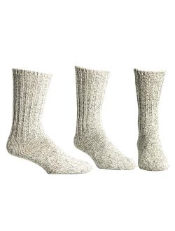 Ballston Thermal 74% Merino Wool Ragg Socks for Winter & Outdoor Hiking - 3 Pairs for Men and Women