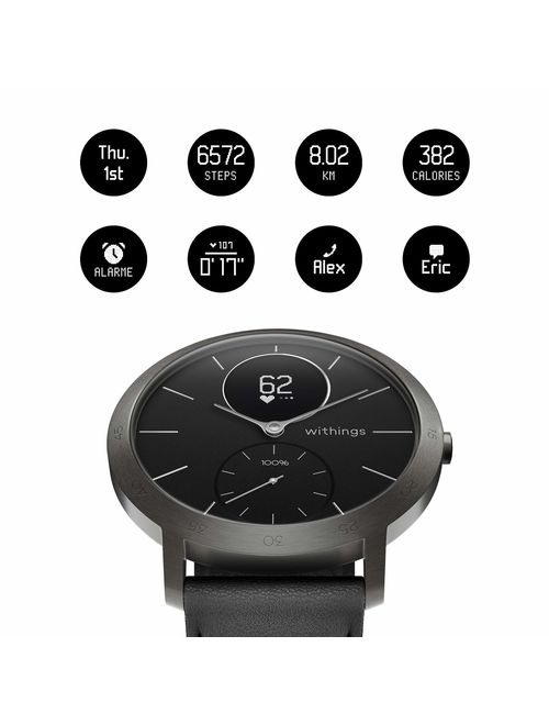 Withings Steel HR Hybrid Smartwatch - Activity, Sleep, Fitness and Heart Rate Tracker with Connected GPS