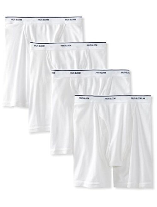 Fruit of the Loom Men's Stripe/Solid Assorted Boxer Briefs(Pack of 4)