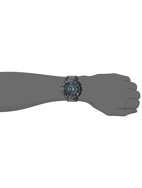 Casio Men's Pro Trek Stainless Steel Quartz Watch with Resin Strap, Black, 20.2 (Model: PRW-3510Y-8CR)