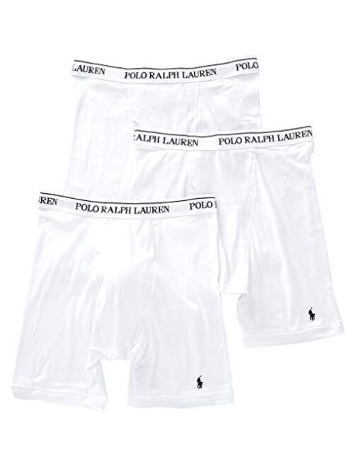 Polo Ralph Lauren Men's Classic Fit w/Wicking 3-Pack Long Leg Boxer Briefs
