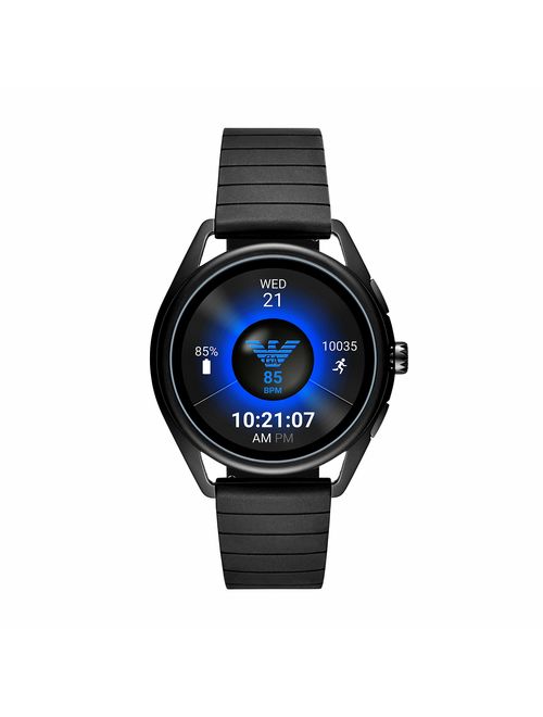 Emporio Armani Men's Smartwatch 2 Powered with Wear OS by Google with Heart Rate, GPS, NFC, and Smartphone Notifications