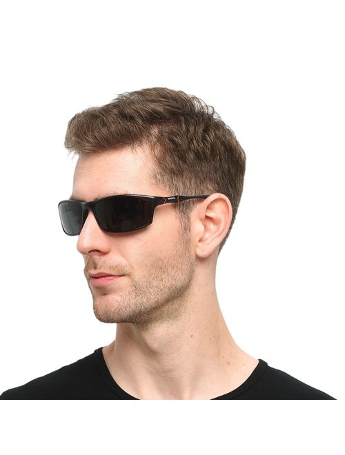 SOXICK Mens Sports Polarized Sunglasses UV Protection Sunglasses for Men driving glasses