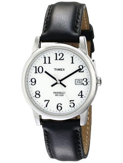 Men's Easy Reader Date Leather Strap Watch