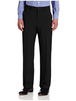 Men's Big and Tall Flat-Front Crosshatch Pant
