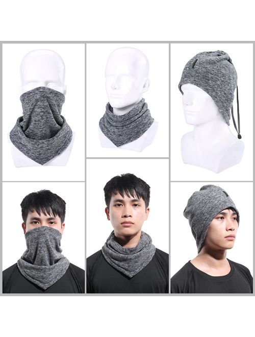 LONGLONG Neck Warmer Gaiter- Winter Thicken Soft Elastic Fleece Skiing Face Scarf Mask