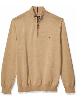 Men's Cotton Quarter Zip Sweater