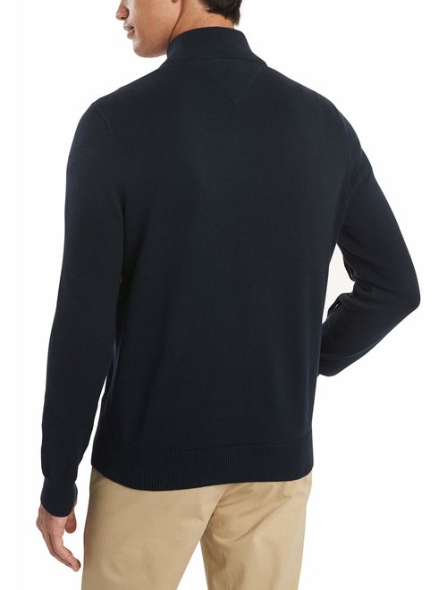 Tommy Hilfiger Men's Cotton Quarter Zip Sweater