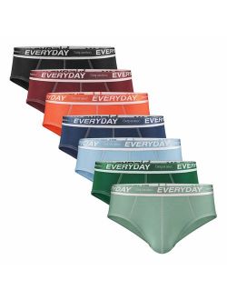 Men's Underwear 7 Pack Colorful Cotton Stretch Separate Pouch Briefs