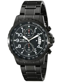 Men's 13787 Specialty Black Ion-Plated Stainless Steel Watch