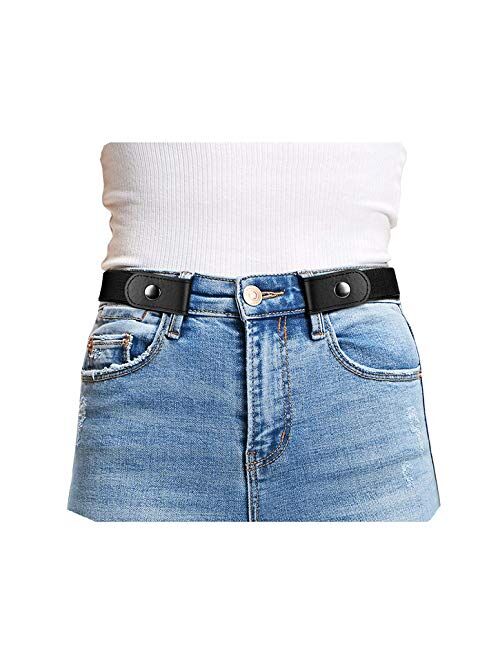 Buckle Free Comfortable Elastic Buckle Free Belt for Women or Men, Buckle-less No Bulge No Hassle Invisible Belts by WHIPPY