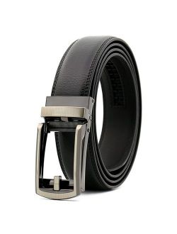 Chemstar Men's Dress Comfort Genuine Click BeltAdjustable Leather Belt 27-46"