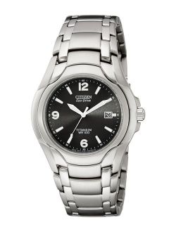 Men's Eco-Drive Titanium Watch with Date, BM6060-57F