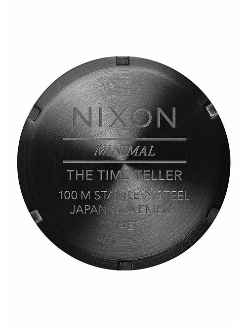 Nixon A045-001 Time Teller A045. Black Women's Watch (37mm. Black Metal Band/Black Watch Face)