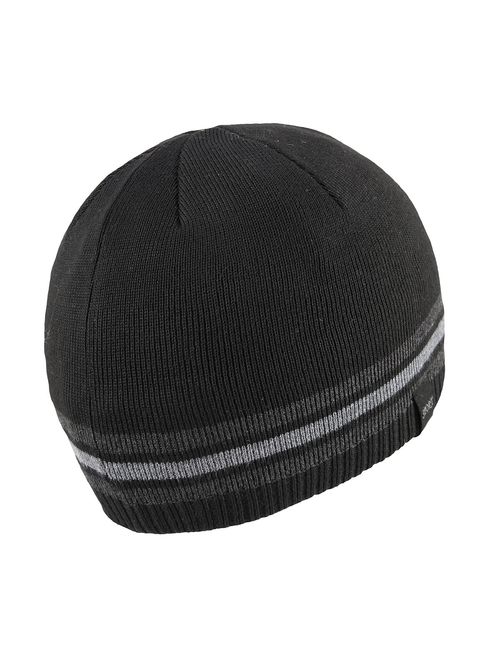 OMECHY Mens Winter Beanie Hat Oversized Warm Knit Fleece Lined Short Beanie Ski Skull Cap