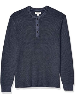 Amazon Brand - Goodthreads Men's Soft Cotton Henley Sweater