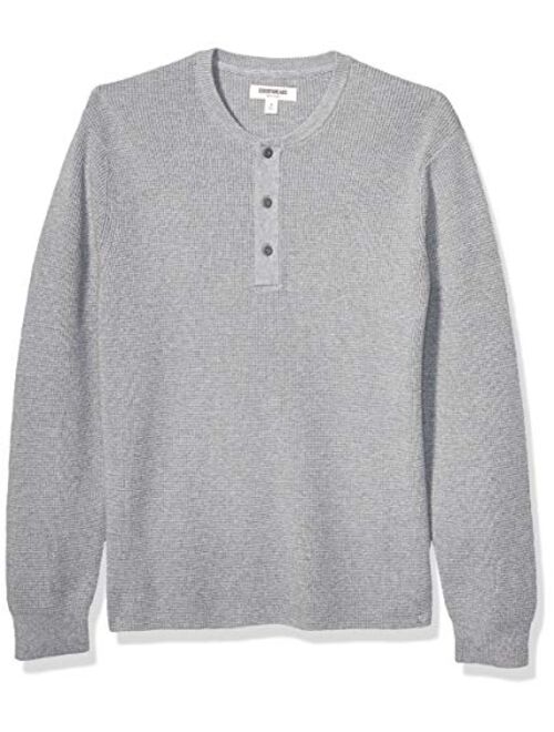 Brand Goodthreads Men's Soft Cotton Henley Sweater