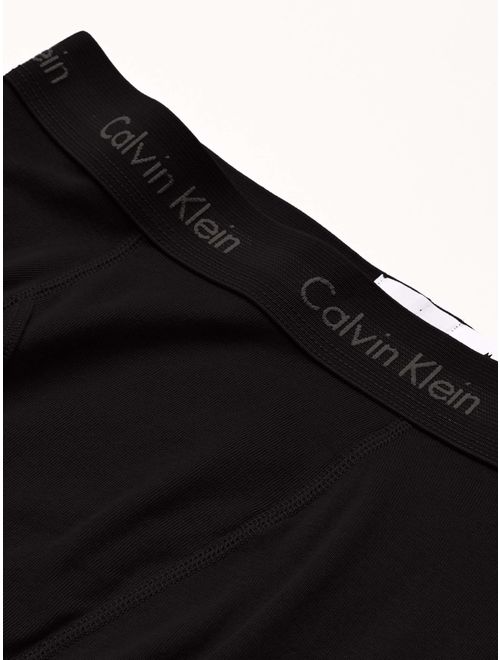 Calvin Klein Men's Cotton Solid Elastic Waist Classics Megapack Trunk