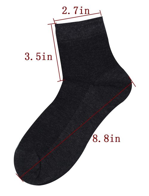 October Elf Men's Crew Socks Ankle Thin Socks Pack of 6