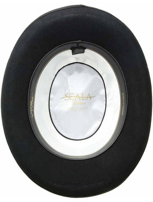 Scala Classico Men's Wool Felt Homburg Hat