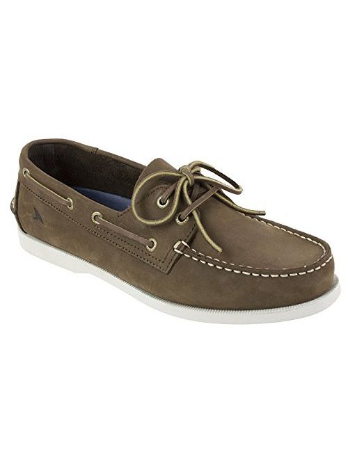 Rugged Shark Men's Boat Shoe, Classic Look, Premium Genuine Leather, with Odor Control Technology, Size 8 to 13