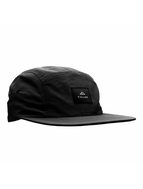 Tillak Wallowa Camp Hat, Lightweight Nylon 5 Panel Cap with Snap Closure
