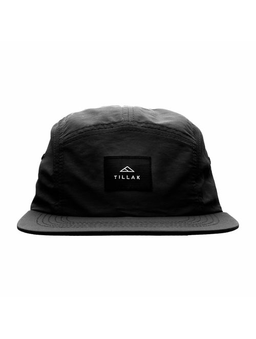 Tillak Wallowa Camp Hat, Lightweight Nylon 5 Panel Cap with Snap Closure