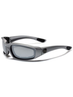 Choppers Padded Bikers Sport Sunglasses Offered in Variety of Colors